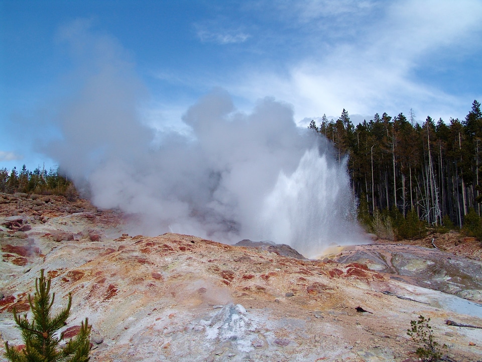 Colorful thermal feature water feature photo