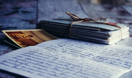 Shallow Focus Of Letter Paper