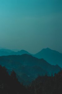 Photography Of Green Rock Formation