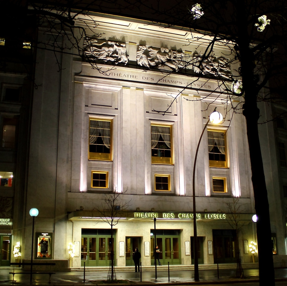 Building architecture night