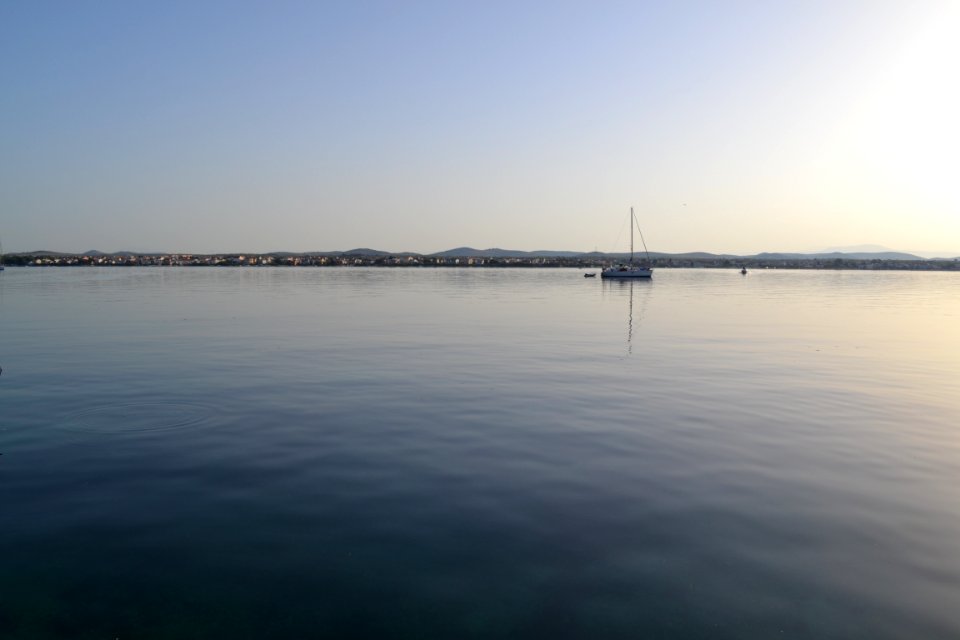 Waterway Horizon Calm Sky