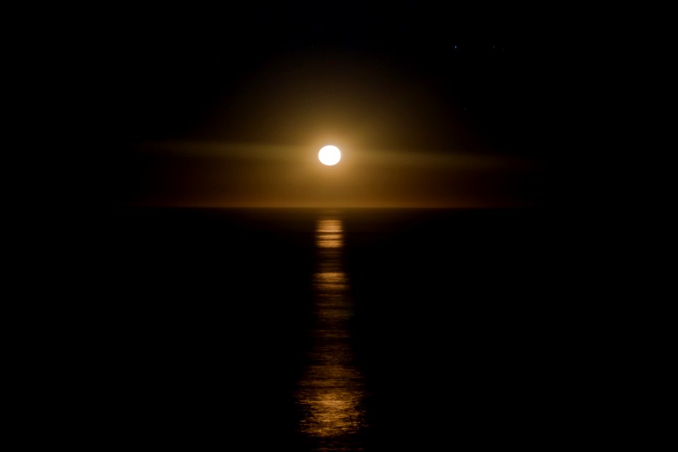 Moonlight Atmosphere Horizon Night
