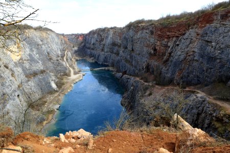 Water Resources Quarry Geological Phenomenon Escarpment photo