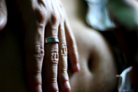 Hand Finger Nail Ring photo