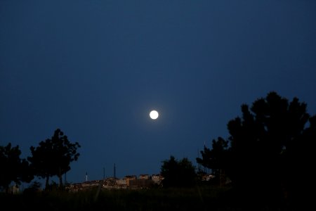 Sky Moon Atmosphere Night photo