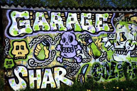 Green Grass Art Graffiti photo