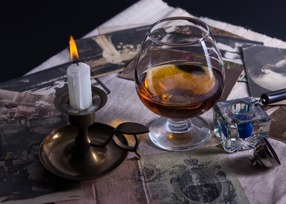 Cognac evening cards