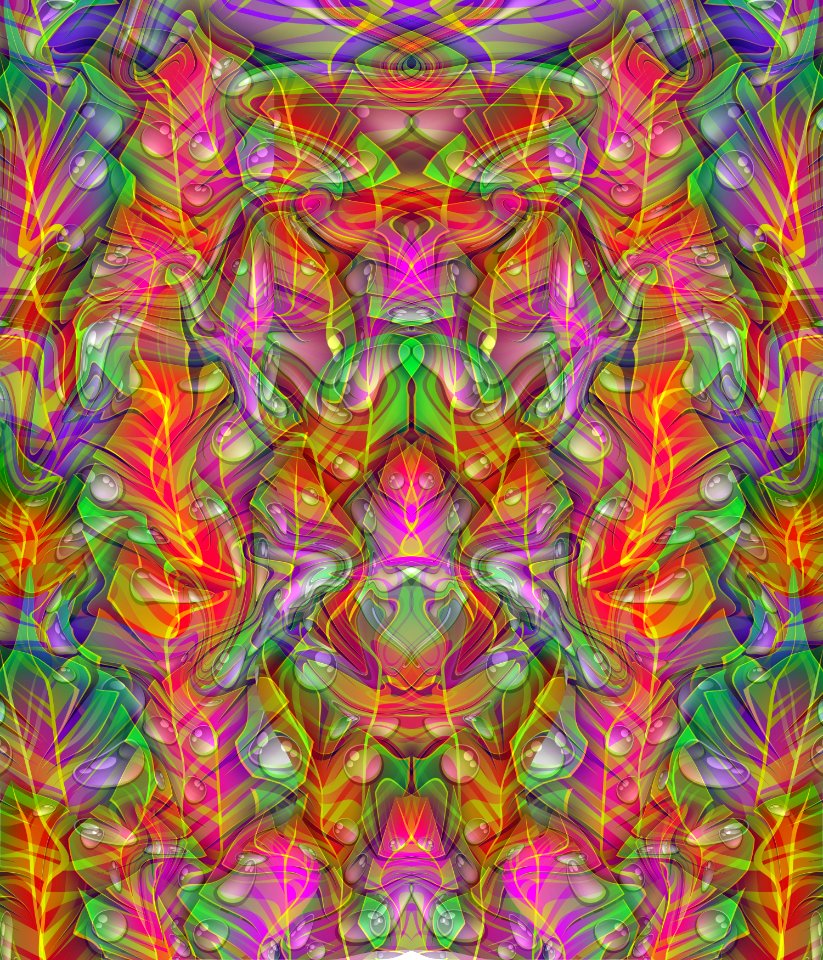 Purple Pattern Kaleidoscope Psychedelic Art