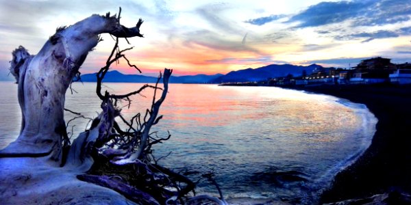 Sky Painting Shore Sea