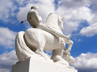 Statue Sky Sculpture Cloud