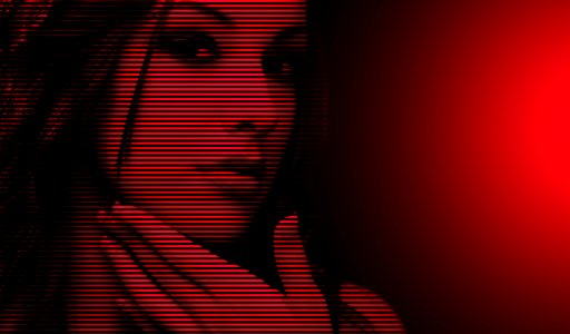 Red Text Pattern Magenta