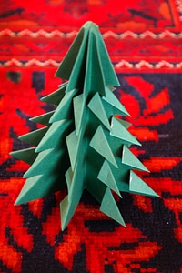 Paper paper tree decoration