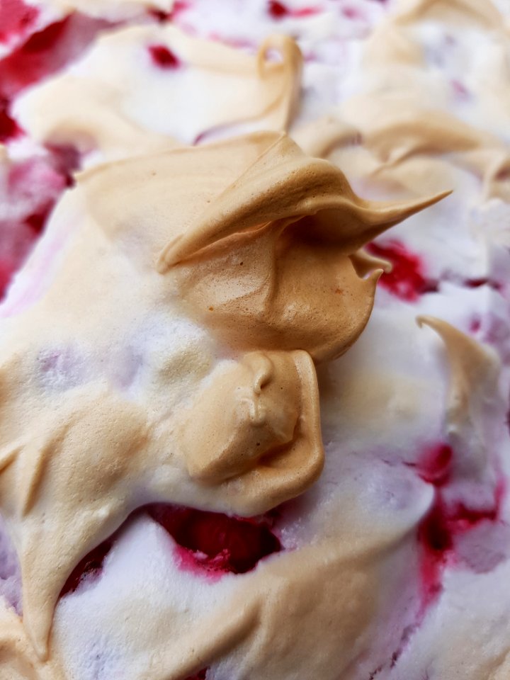 Cherry Pie Dessert Whipped Cream Meringue