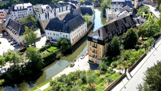 Waterway Birds Eye View City Aerial Photography photo