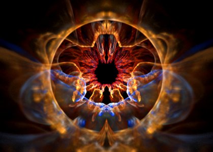 Fractal Art Light Symmetry Computer Wallpaper photo