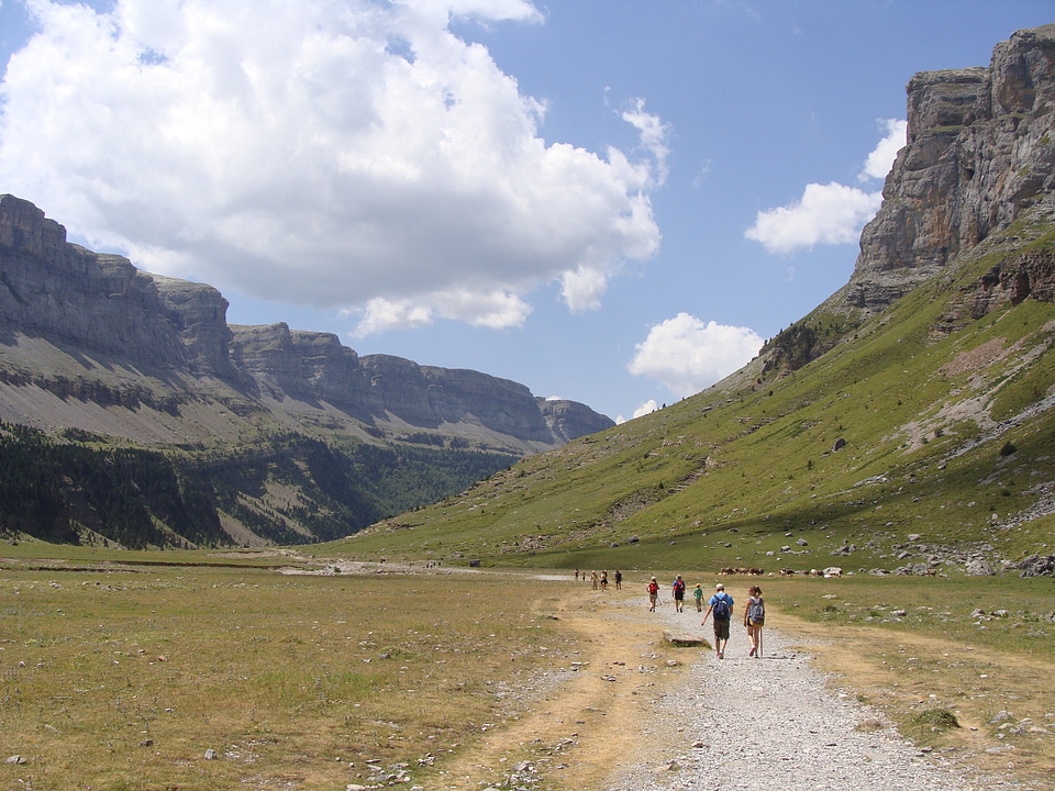 Ordesa valley landscapes pyrenees