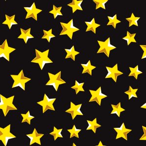 Yellow Star Pattern Symmetry