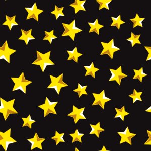 Yellow Star Pattern Symmetry photo