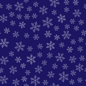 Blue Pattern Snowflake Design
