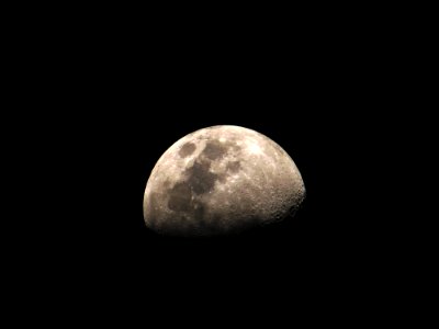 Moon Atmosphere Astronomical Object Night photo