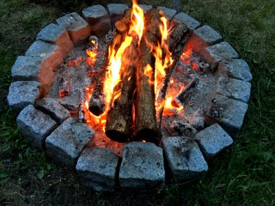 Campfire Grilling Fire Barbecue photo