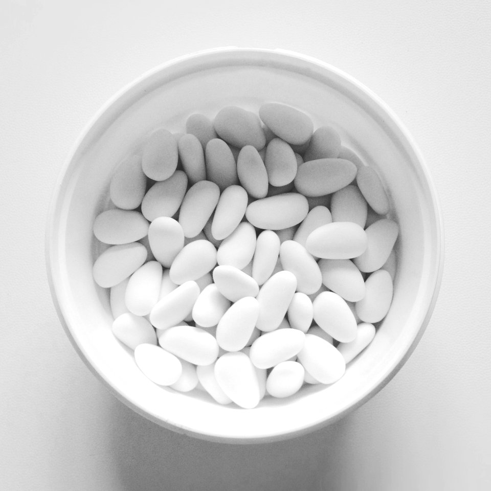 Black And White Drug Pill Monochrome