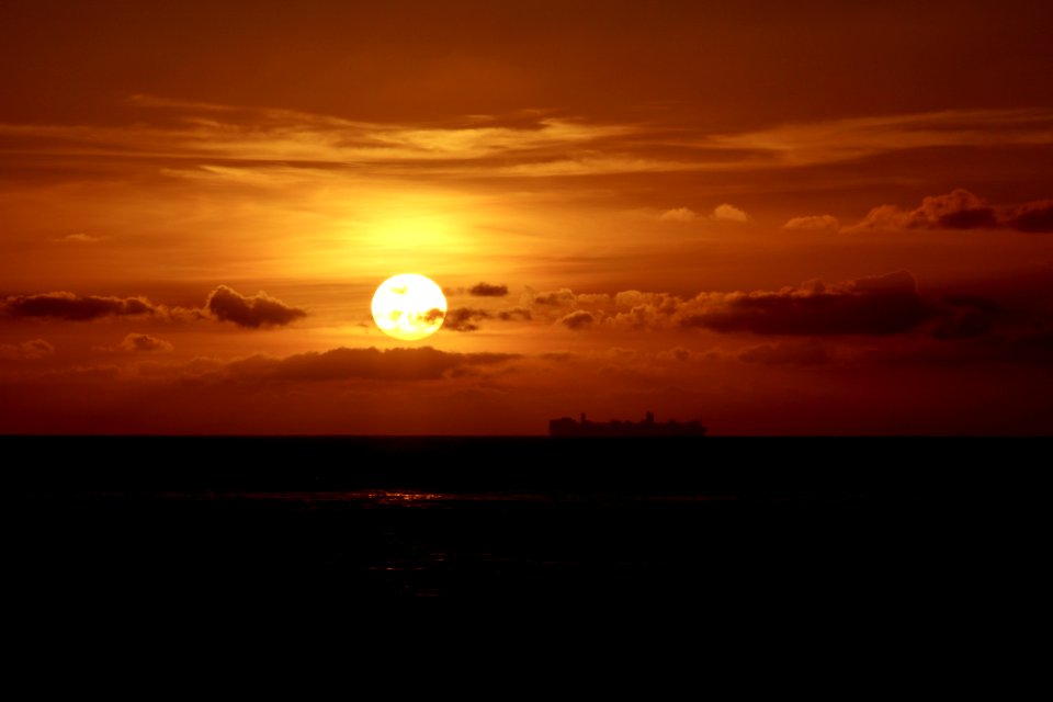 Horizon Afterglow Sky Sunset