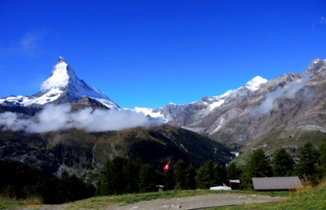 Mountainous Landforms Mountain Range Sky Mountain photo