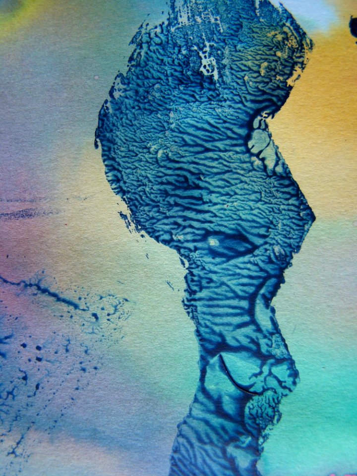 Blue Water Painting Art