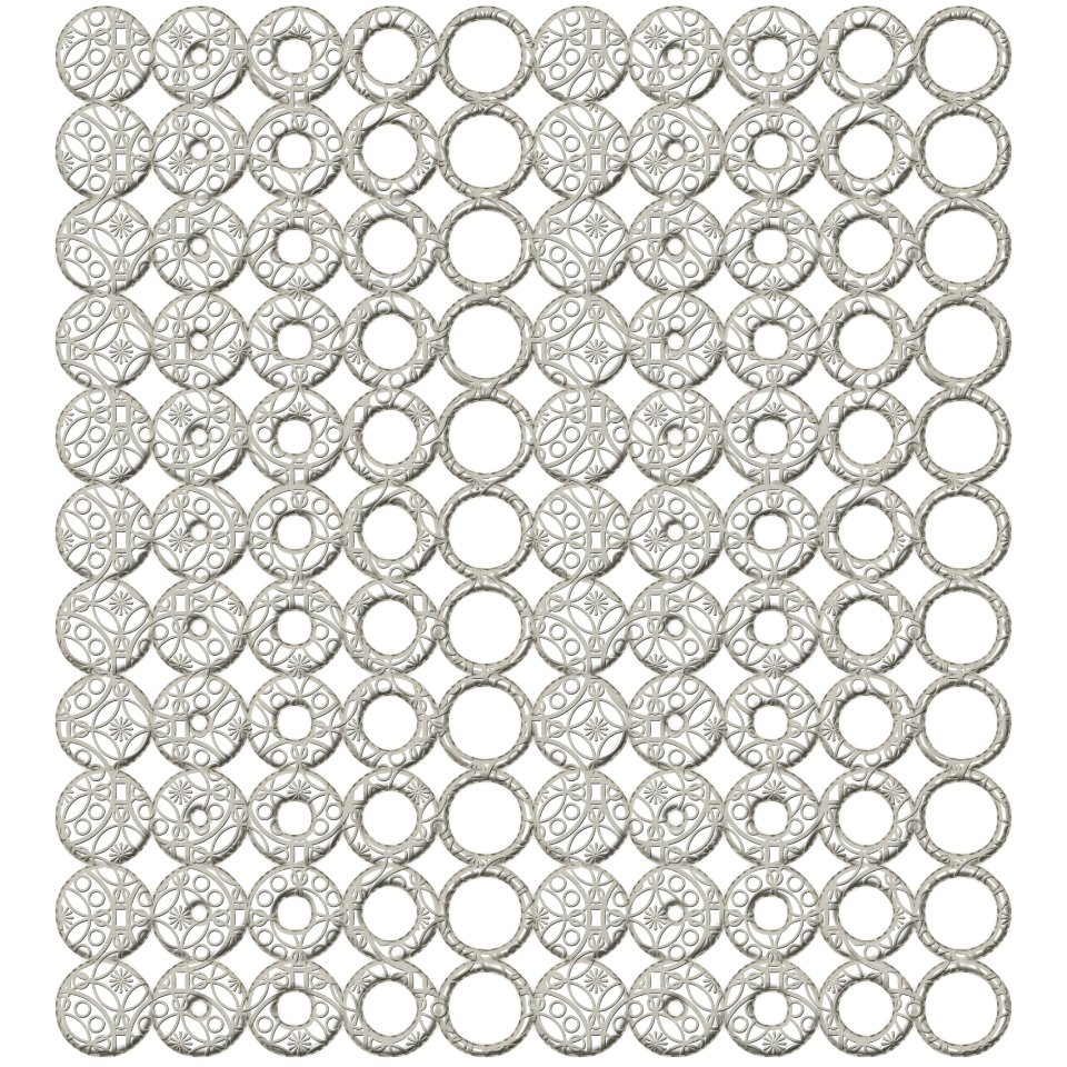 Black And White Pattern Line Circle