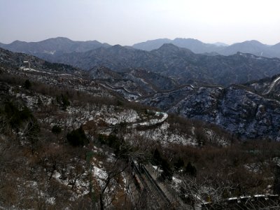 Mountainous Landforms Winter Mountain Sky