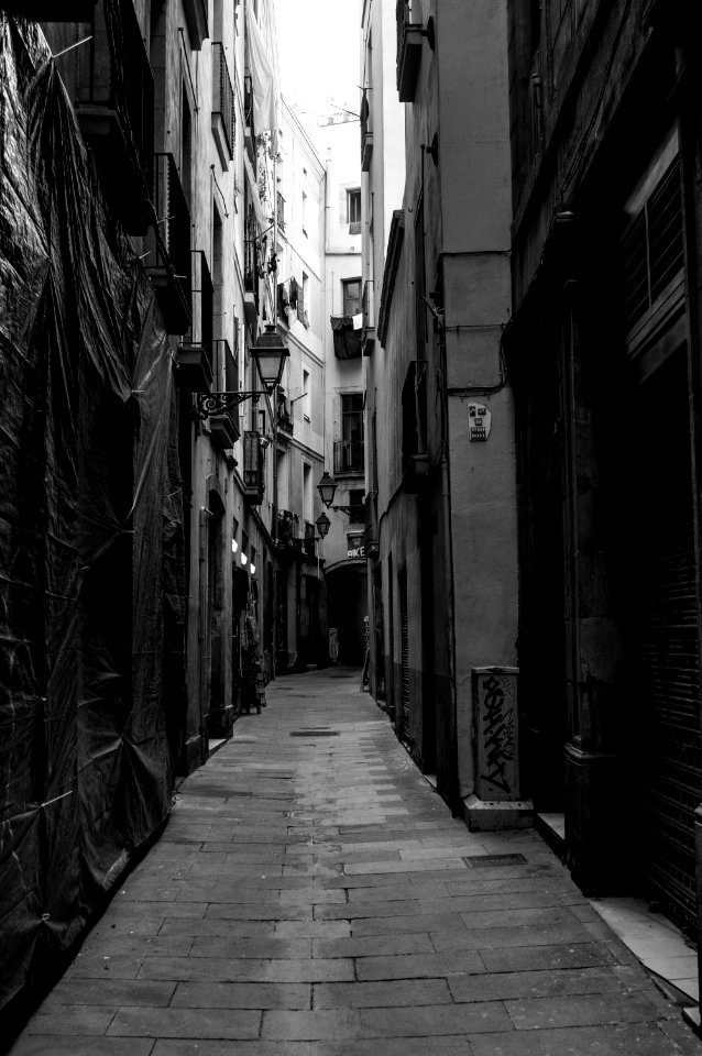 Alley Road Black Street photo