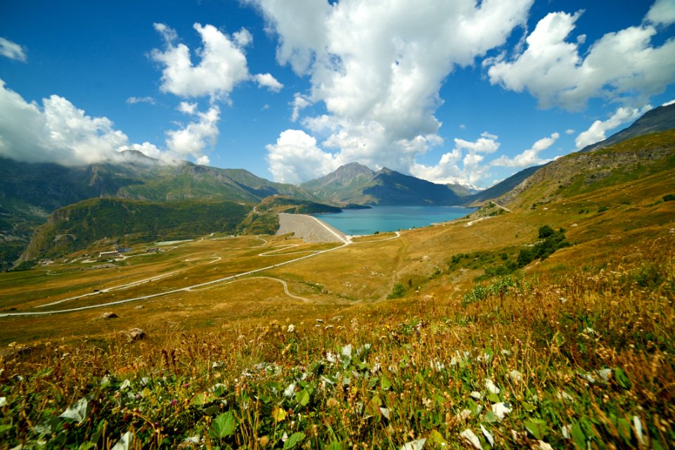 Grassland Highland Mountainous Landforms Sky photo