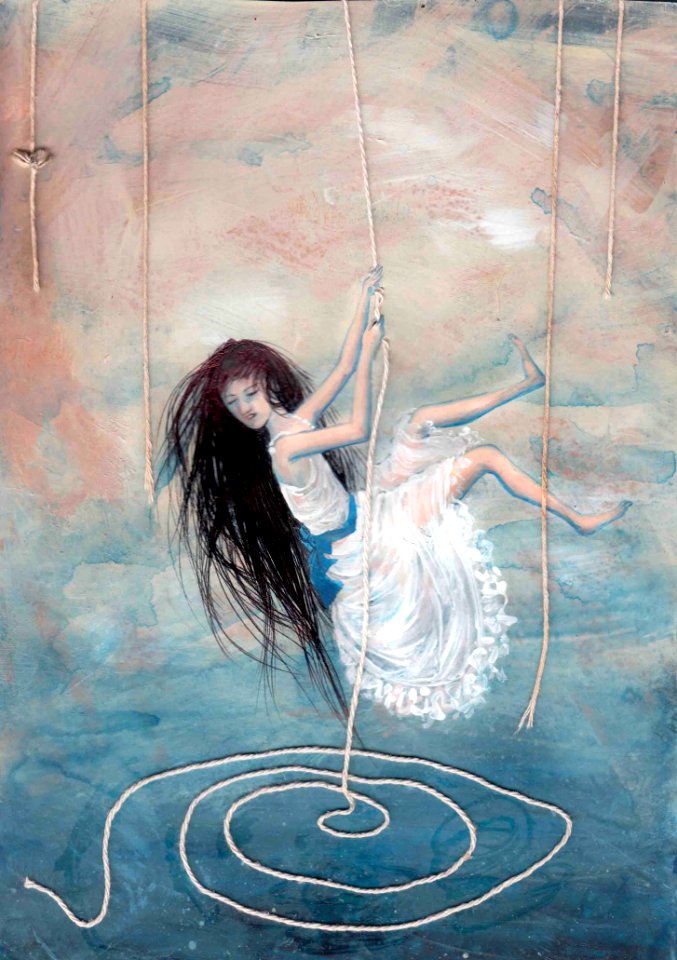 Water Art Painting Girl