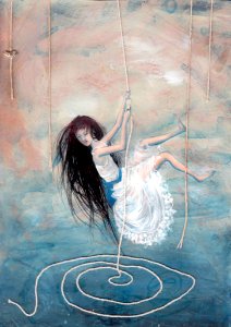 Water Art Painting Girl