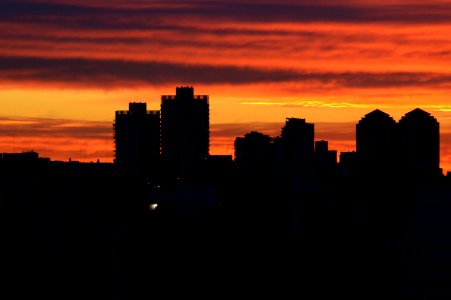 Skyline Sky City Sunrise photo