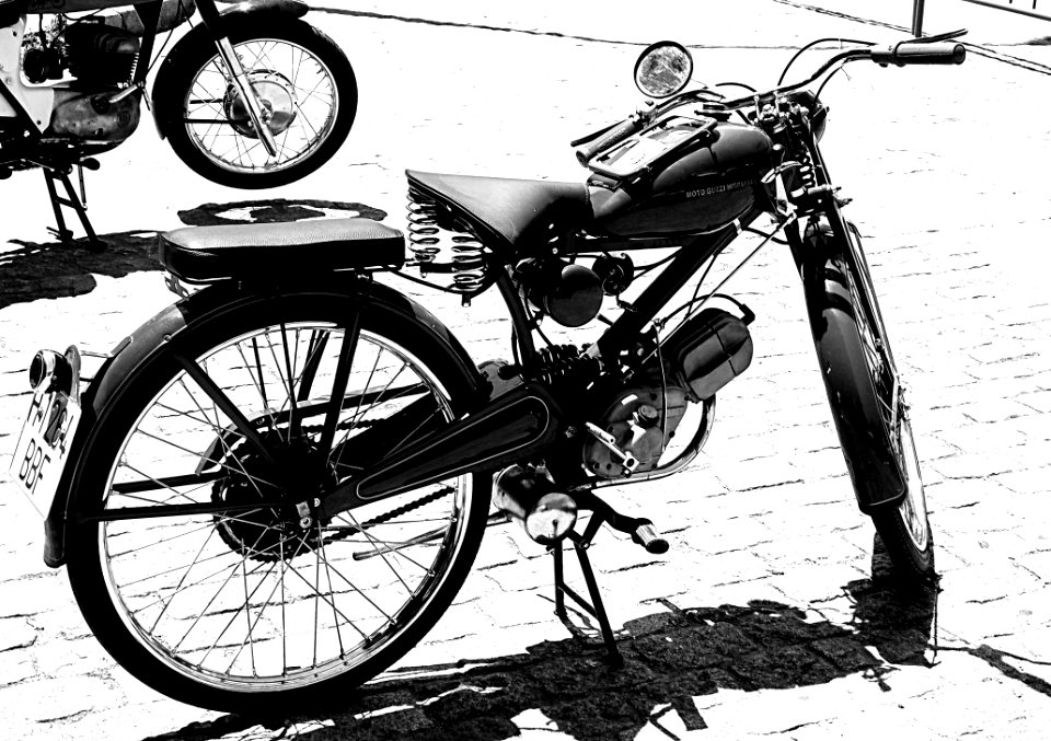 Motor Vehicle Motorcycle Black And White Vehicle