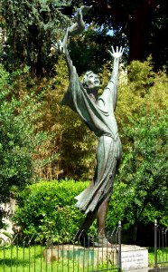 Statue Sculpture Tree Garden