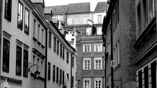 Town Black And White Building Monochrome Photography photo