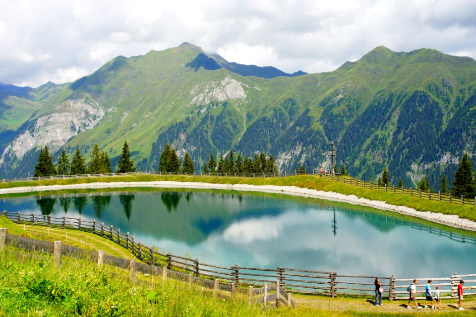 Nature Reflection Mountainous Landforms Lake