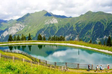 Nature Reflection Mountainous Landforms Lake photo