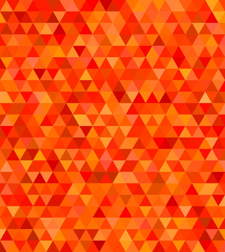 Orange Yellow Pattern Triangle