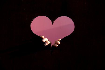 Pink Love Heart Computer Wallpaper