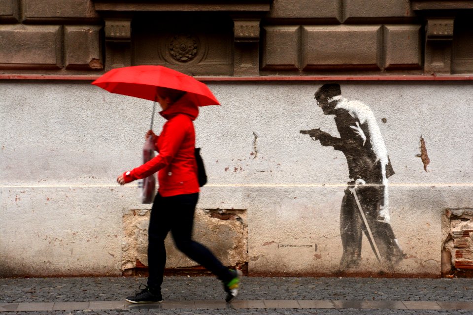Red Infrastructure Public Space Umbrella