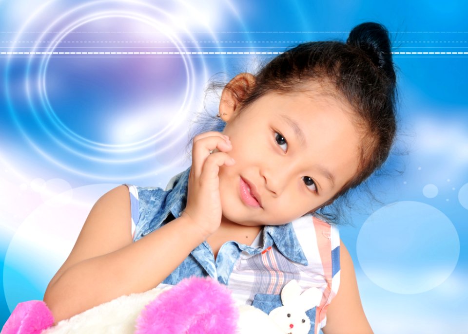 Blue Child Skin Face