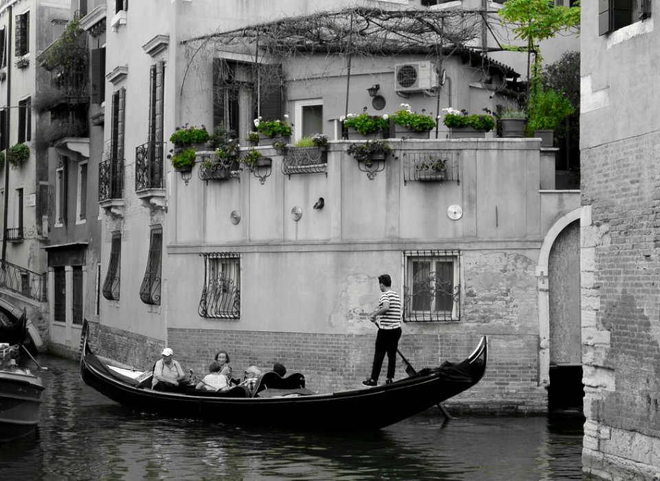 Black And White Waterway Water Vehicle