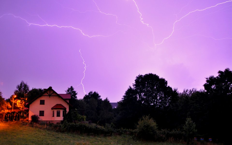 Sky Lightning Thunder Atmosphere