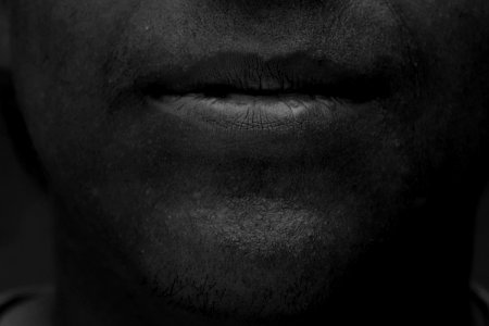 Face Black Black And White Facial Hair photo