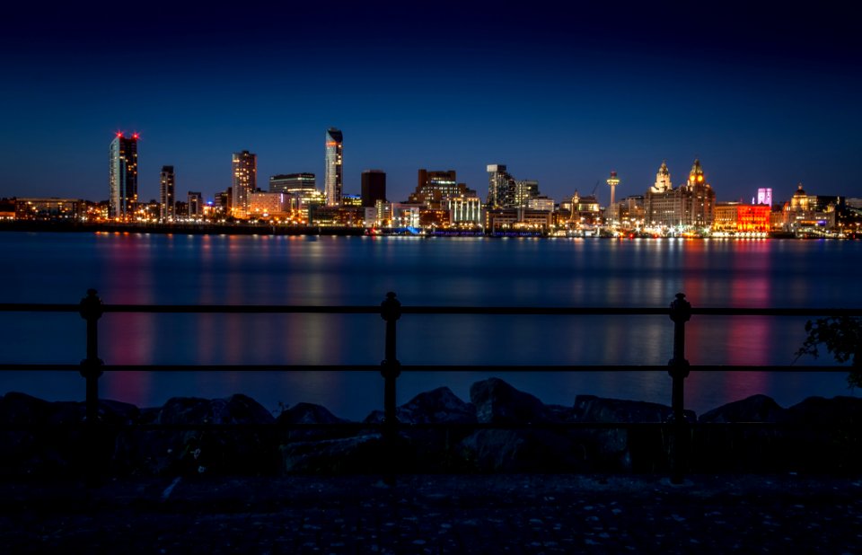 Skyline Cityscape City Reflection