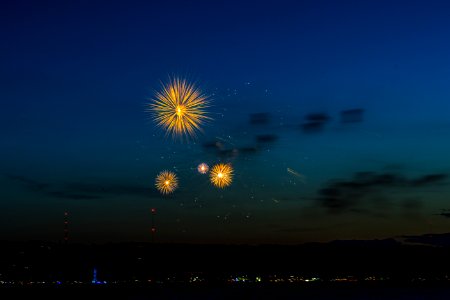 Fireworks Sky Event Daytime photo